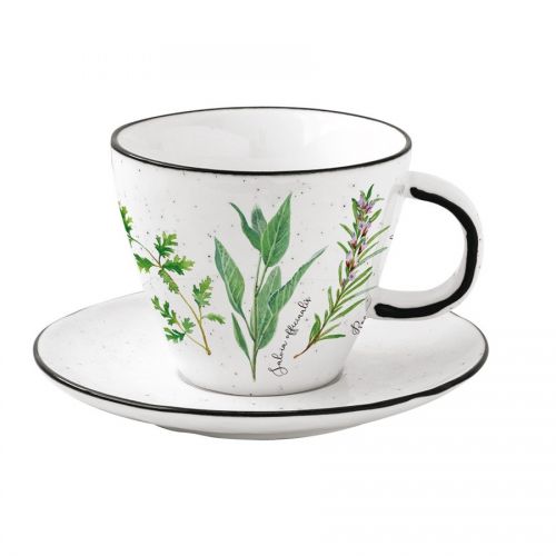 Чашка с блюдцем Herbarium, 0,25 л