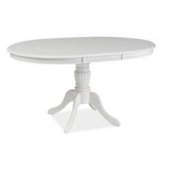 Стол обеденный Signal OLIVIA 105 раскладной (белый)