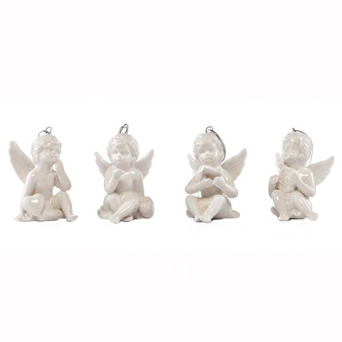 Комплект статуэток-подвесок «Рождественские ангелы» (4 штуки)