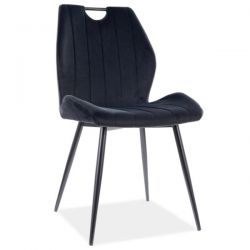 Стул кухонный Signal ARCO VELVET (черный/черный)