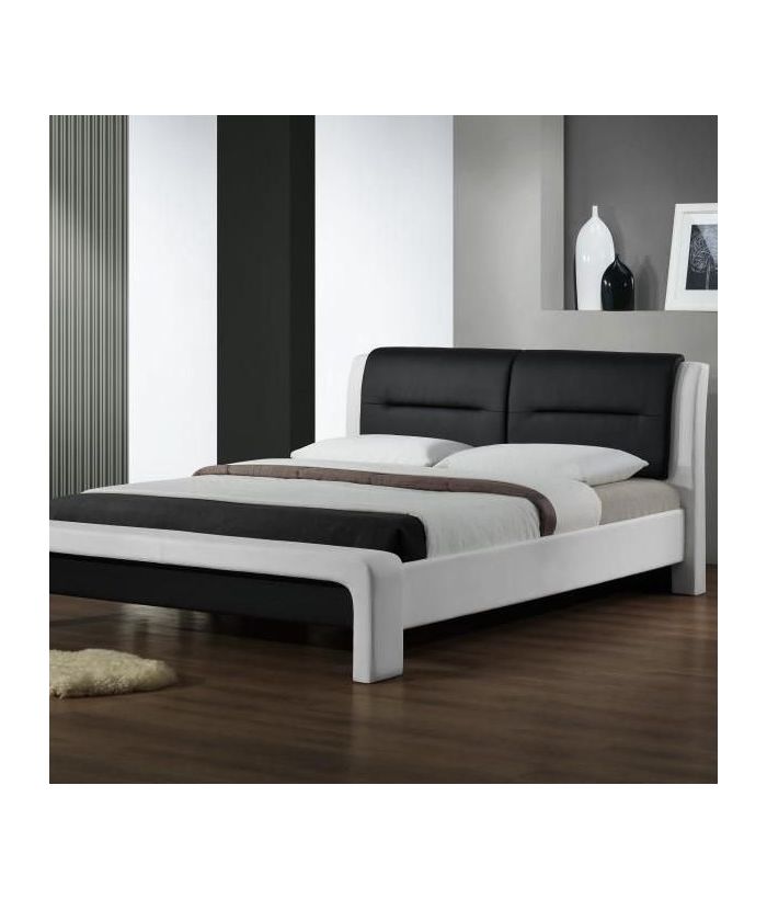 Кровать Halmar CASSANDRA (белый/черный)160/200