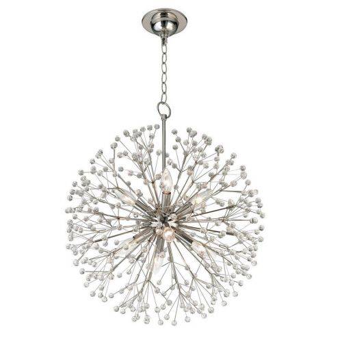 Круглая люстра "Норвич" Никель