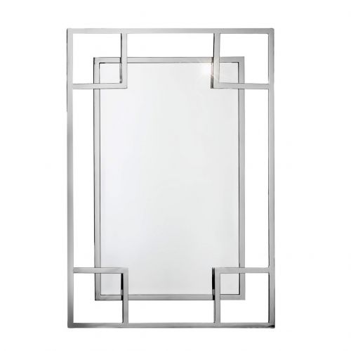 Зеркало в металлической раме Hi-Tech (Хайтэк), 74*107 см
