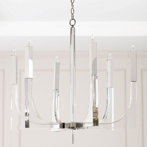 Люстра с 6-ю подсвечниками "Дэйзи" Серебро