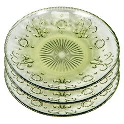 Тарелки «Королевская лилия» (3 штуки, изумруд)