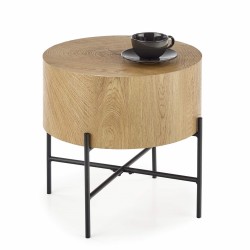 Стол журнальный Halmar BROOKLYN-S (дуб натуральный/черный)