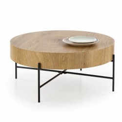 Стол журнальный Halmar BROOKLYN (дуб натуральный/черный)