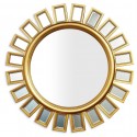 Зеркало в круглой раме "Эштон" Gold