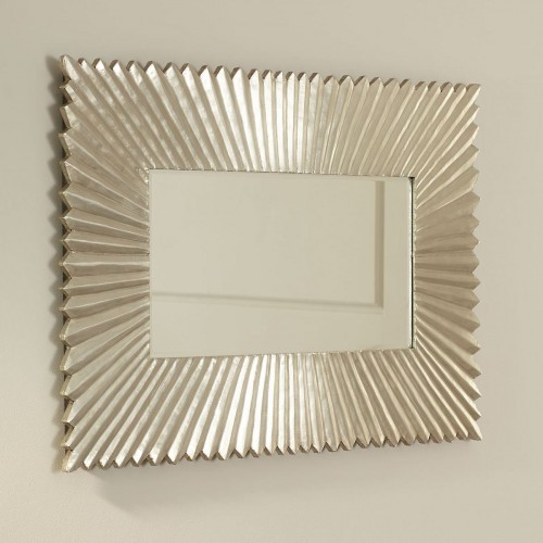 Зеркало в прямоугольной раме "Майлз" серебро
