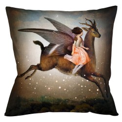 Декоративная подушка «Полетели вместе с нами?!»