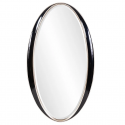 Овальное зеркало в черной раме “Дита”