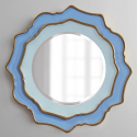 Настенное зеркало в голубой раме “Дороти”