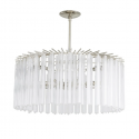 Серебряная стеклянная люстра “Азра”