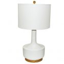 Белая настольная лампа "Ридли"