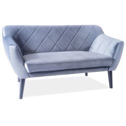 Диван SIGNAL KARO 2 VELVET Bluvel14 (серый/венге)