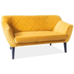 Диван SIGNAL KARO 2 VELVET Bluvel68 (карри/венге)