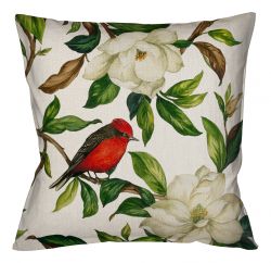 Декоративная подушка «Магнолия», версия 2 (беж)