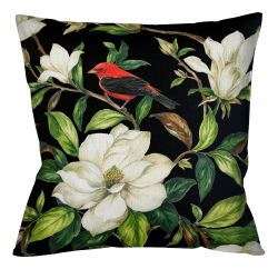 Декоративная подушка «Магнолия», версия 5 (блэк)