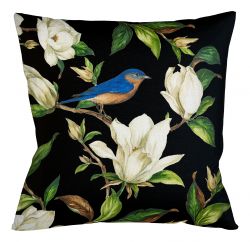 Декоративная подушка «Магнолия», версия 6 (блэк)