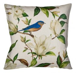 Декоративная подушка «Магнолия», версия 6 (беж)