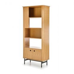 Стеллаж HALMAR SMART REG-1 (дуб натуральный/черный)