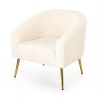 Кресло Halmar GRIFON (кремовый/золотой)