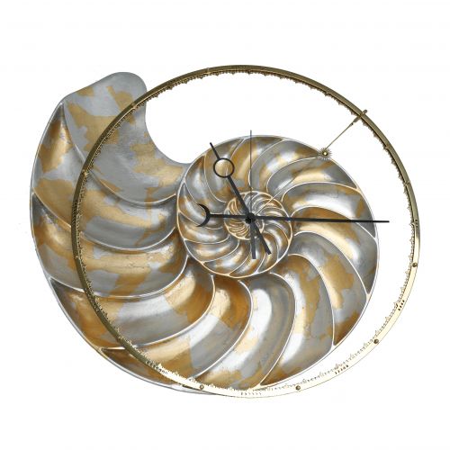 Настенные часы Fibonacci Gold/silver