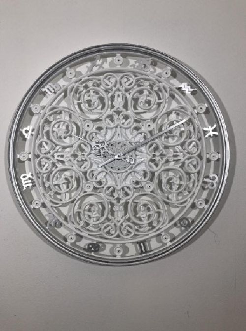 Часы настенные ZODIAC Silver/White 75