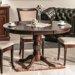 Стол обеденный Signal MARGO 90 раскладной (темный орех)