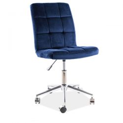 Кресло компьютерное Signal Q-020 VELVET BLUVEL 86 (темно-синий)