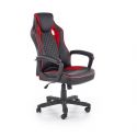 Кресло компьютерное Halmar BAFFIN (черный/красный)