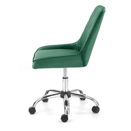 Кресло компьютерное Halmar RICO (темно-зеленый/хром)