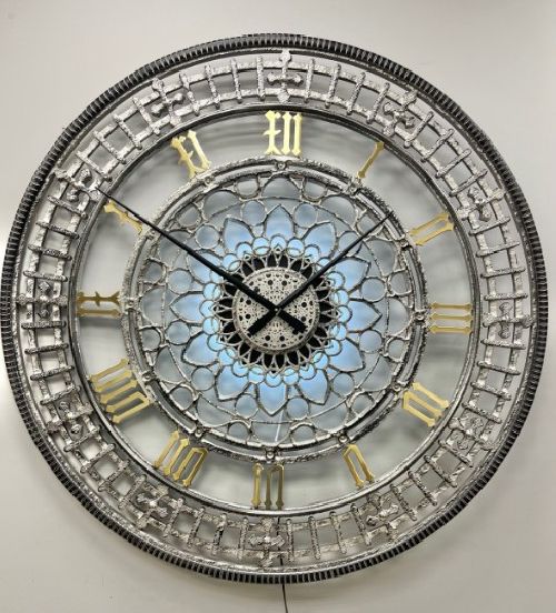 Часы настенные Tower L Silver/Black (1,2m)