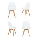 Комплект из 4-х стульев Eames Bon белый