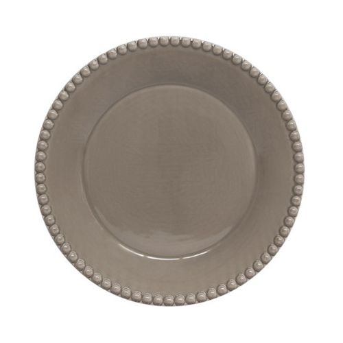 Тарелка обеденная Tiffany, тёмно-серая, 26 см