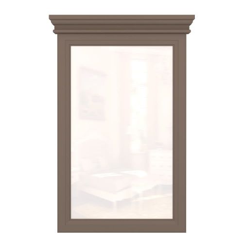 Зеркало прямоугольное (вертикальное) коричневое