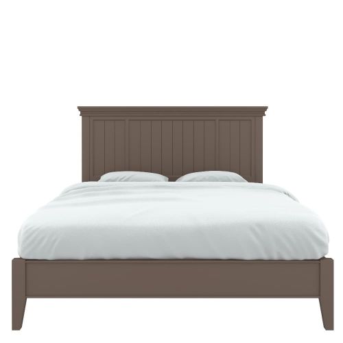 Кровать с жесткой спинкой 120x200 коричневая