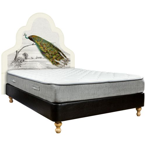 Изголовье для кровати «Королевская птица» (беж)