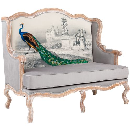 Двухместный диван «Королевская птица» (грей)