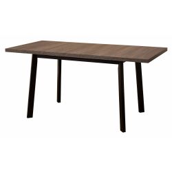 Стол Next раскладной 120-160x80x76,5см, Венге винтаж, чёрный