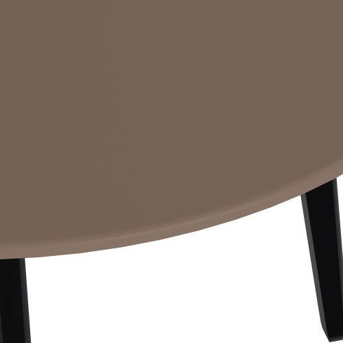Стол Marcel круглый раскладной 110-140x110x76см, Кофе, чёрный