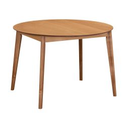 Стол Oslo круглый раскладной 110-140x110x76см, Орех миланский, орех миланский