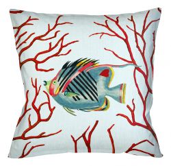 Декоративная подушка «Фантастика подводного мира» версия 9 (руж)