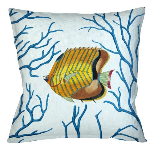 Декоративная подушка «Фантастика подводного мира» версия 9 (блю)