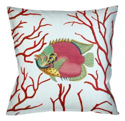 Декоративная подушка «Фантастика подводного мира» версия 8 (руж)