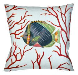 Декоративная подушка «Фантастика подводного мира» версия 6 (руж)