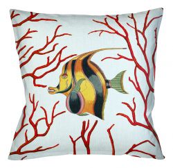 Декоративная подушка «Фантастика подводного мира» версия 5 (руж)