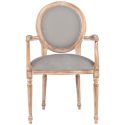 Кресло (стул с подлокотниками) «Клермон» light grey