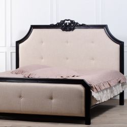 GW11L-BLACK Кровать 180х200, черный, обивка HR150-2