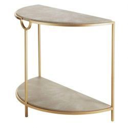 Бежевая полукруглая консоль “Мэгги”